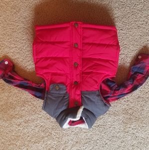Boys puffer vest and shirt